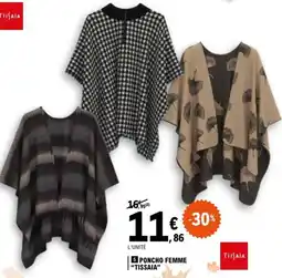 E.Leclerc Poncho femme tissaia offre
