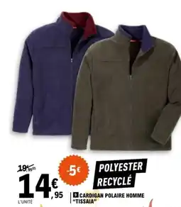 E.Leclerc Cardigan polaire homme tissaia offre