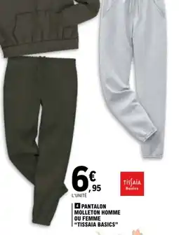E.Leclerc Pantalon molleton homme tissaia basics offre