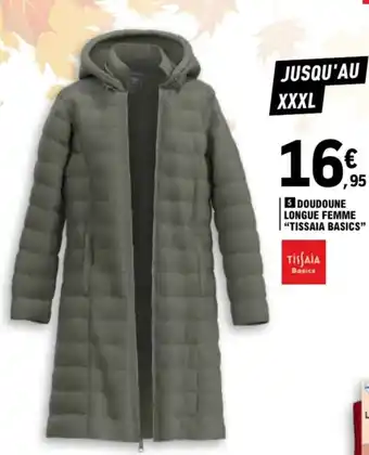 Doudoune longue femme tissaia basics