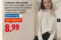 Lidl Esmara pull en maille offre