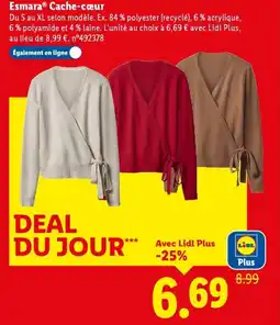 Lidl Esmara cache-cœur offre