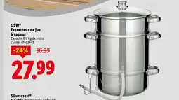 Lidl Gsw extracteur de jus à vapeur offre