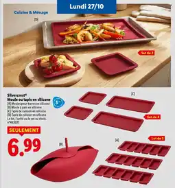 Lidl Silvercrest moule ou tapis en silicone offre