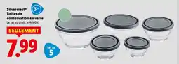 Lidl Silvercrest boîtes de conservation en verre le set au choix. n°466053 offre