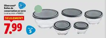 Silvercrest boîtes de conservation en verre le set au choix. n°466053