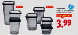 Lidl Silvercrest boîtes de conservation offre