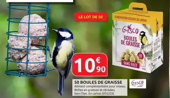 Rural Master GASCO 50 boules de graisse offre
