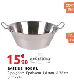 Rural Master Bassine inox 9 l offre