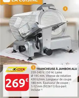 Rural Master MAXICOOK Trancheuse à jambon alu offre