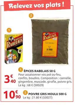 Rural Master Épices rabelais 50 g offre