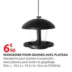 Rural Master Mangeoire pour graines avec plateau offre