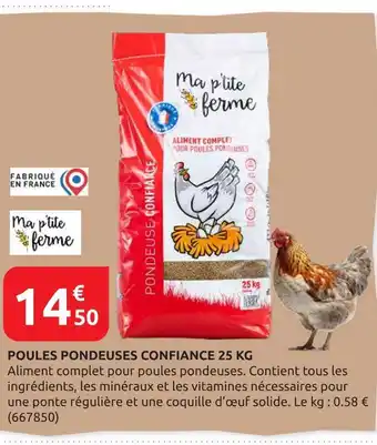 Rural Master Poules pondeuses confiance 25 kg offre