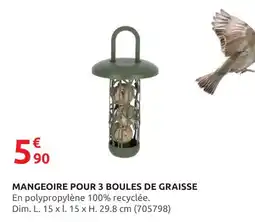 Rural Master Mangeoire pour 3 boules de graisse offre