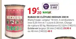 Rural Master Ruban de clôture Medium 200 M offre