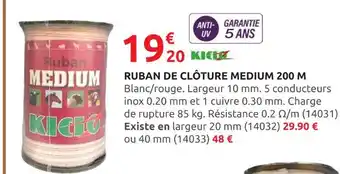 Rural Master Ruban de clôture Medium 200 M offre
