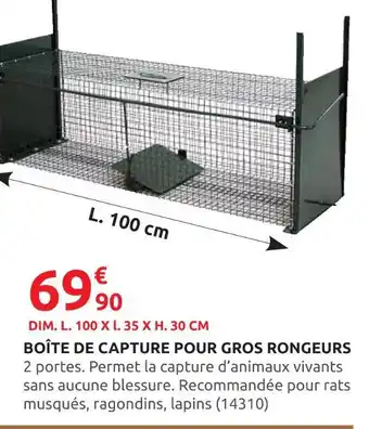 Rural Master Boîte de capture pour gros rongeurs offre