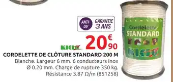 Rural Master KICIZ Cordelette de clôture standard 200 m offre
