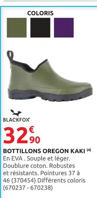 Rural Master BLACKFOX Bottillons Oregon Kaki offre