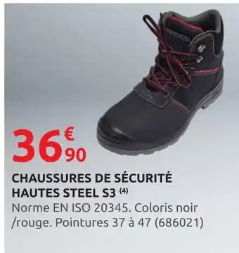 Rural Master Chaussures de sécurité hautes Steel S3 offre