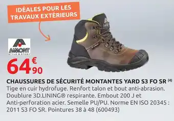 Rural Master Aimont Chaussures de sécurité montantes Yard S3 FO SR offre