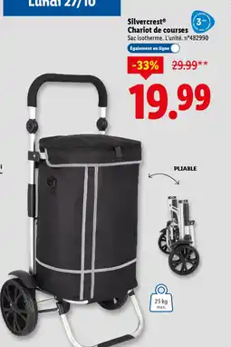 Lidl Silvercrest chariot de courses offre