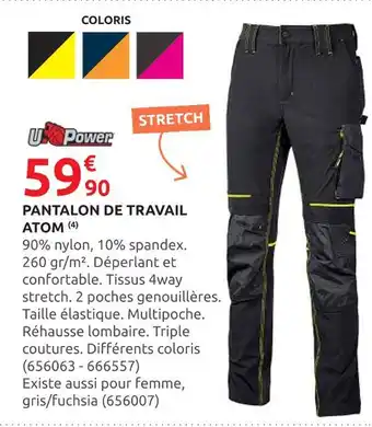Rural Master U-POWER Pantalon de travail Atom offre