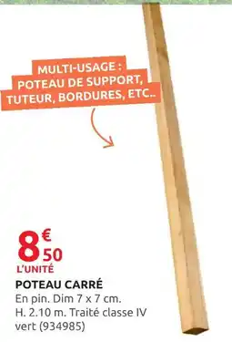 Rural Master Poteau Carré offre