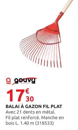 Rural Master Balai à gazon fil plat offre