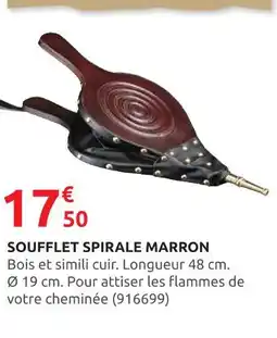 Rural Master Soufflet Spirale Marron offre