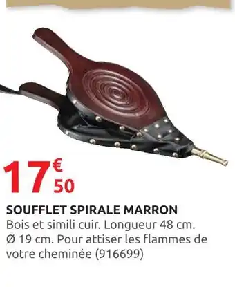 Rural Master Soufflet Spirale Marron offre