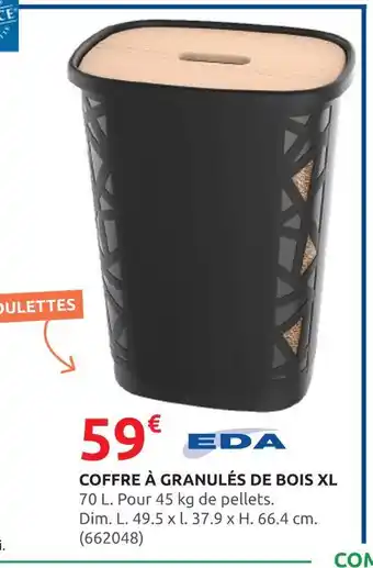 Rural Master EDA Coffre à granulés de bois XL offre