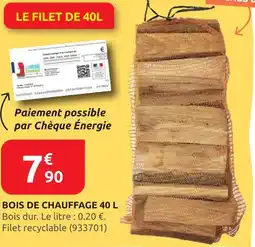Rural Master Bois de chauffage 40 l offre
