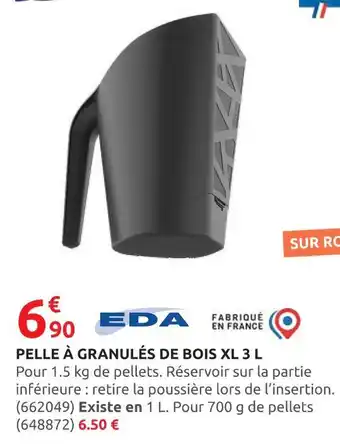 Rural Master EDA Pelle à granulés de bois xl 3 l offre