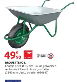 Rural Master ALTRAD Brouette 90 L offre