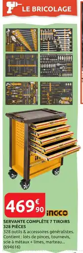 Rural Master Servante complète 7 tiroirs 328 pièces offre