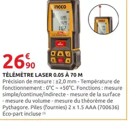 Rural Master Télémètre Laser 0.05 à 70 M offre