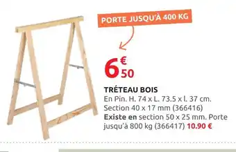 Rural Master Tréteau bois offre