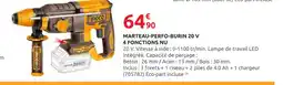 Rural Master Marteau-perfo-burin 20 v 4 fonctions nu offre