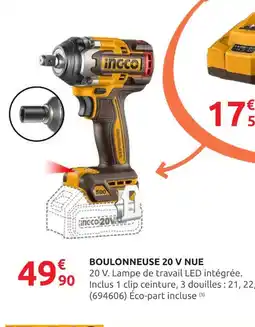 Rural Master Ingco Boulonneuse 20 V nue offre