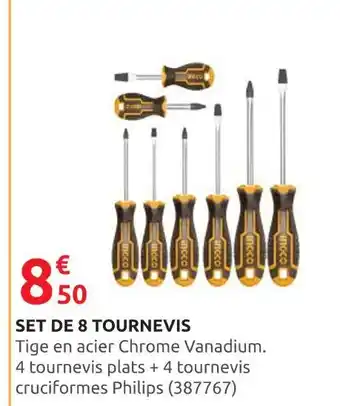 Rural Master Set de 8 tournevis offre