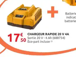 Rural Master Chargeur rapide 20 V 4A offre