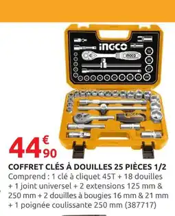 Rural Master Coffret clés à douilles 25 pièces 1/2 offre