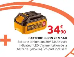 Rural Master Batterie Li-Ion 20V 5Ah offre