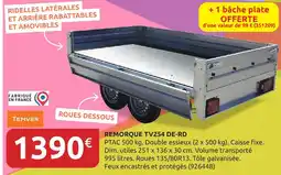 Rural Master TEMVER Remorque TV254 DE-RD offre