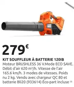 Rural Master Kit souffleur à batterie 120IB offre