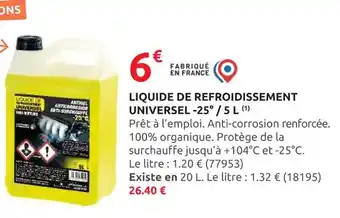 Rural Master Liquide de refroidissement universel -25° / 5 L offre