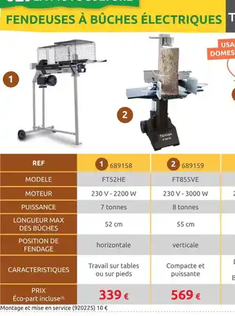 Rural Master Fendeuse de bûches électrique offre