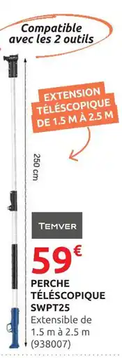 Rural Master Temver Perche télescopique SWPT25 offre