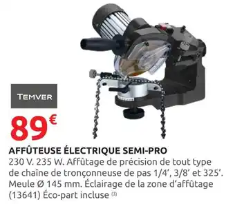 Rural Master TEMVER Affûteuse électrique semi-pro offre